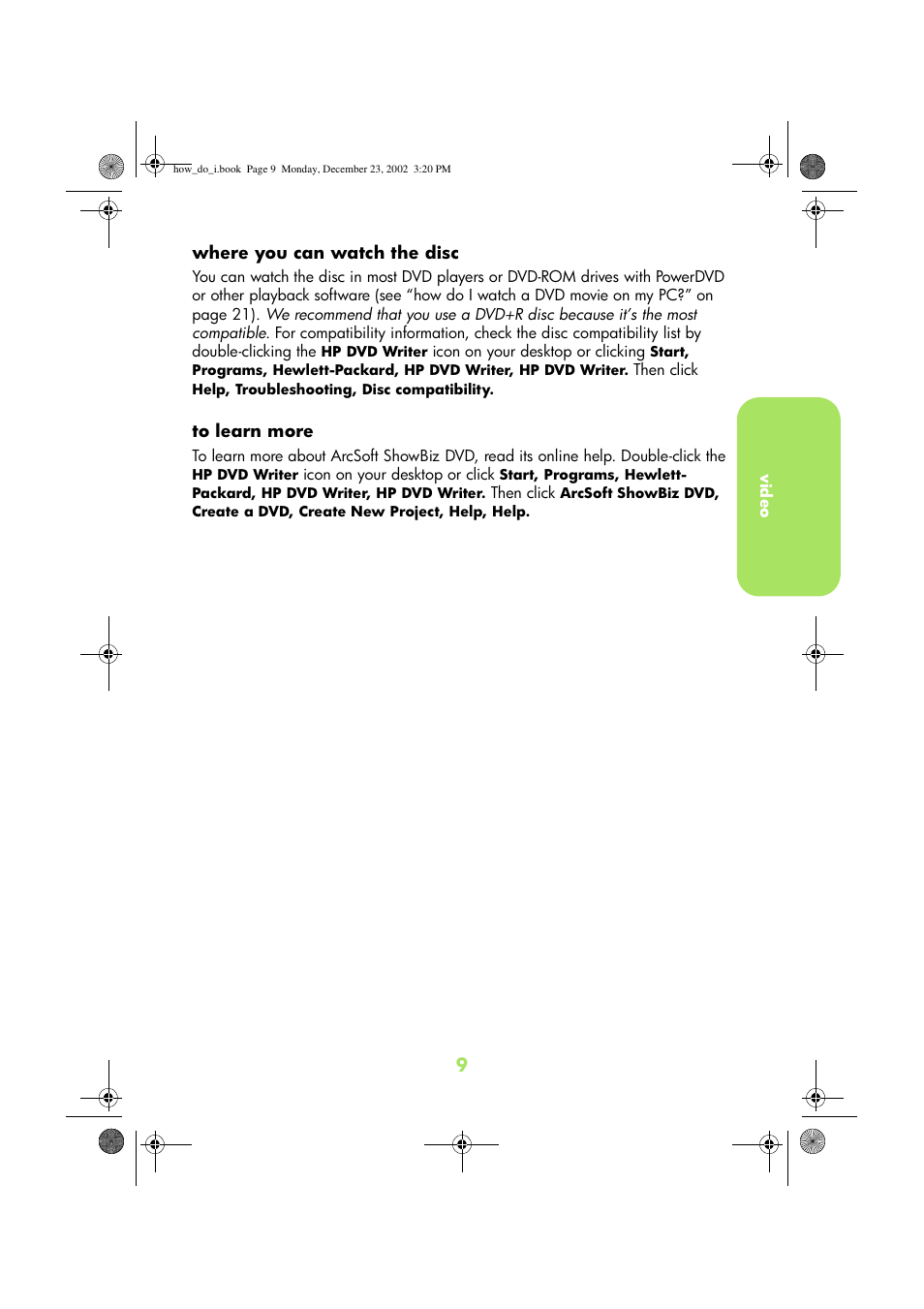 HP DVD-Writer dvd300e User Manual | Page 11 / 38