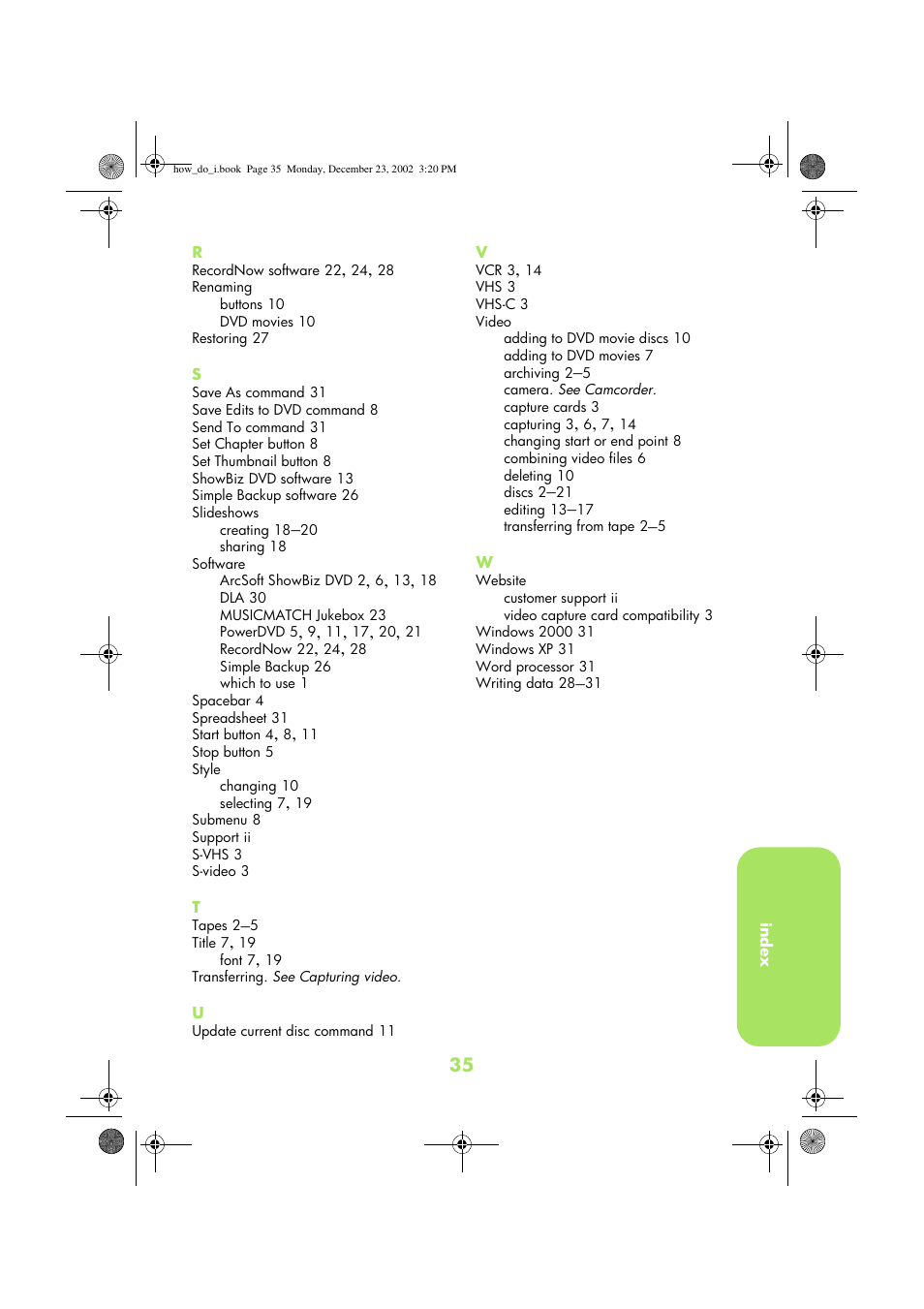 HP DVD-Writer dvd300e User Manual | Page 37 / 38