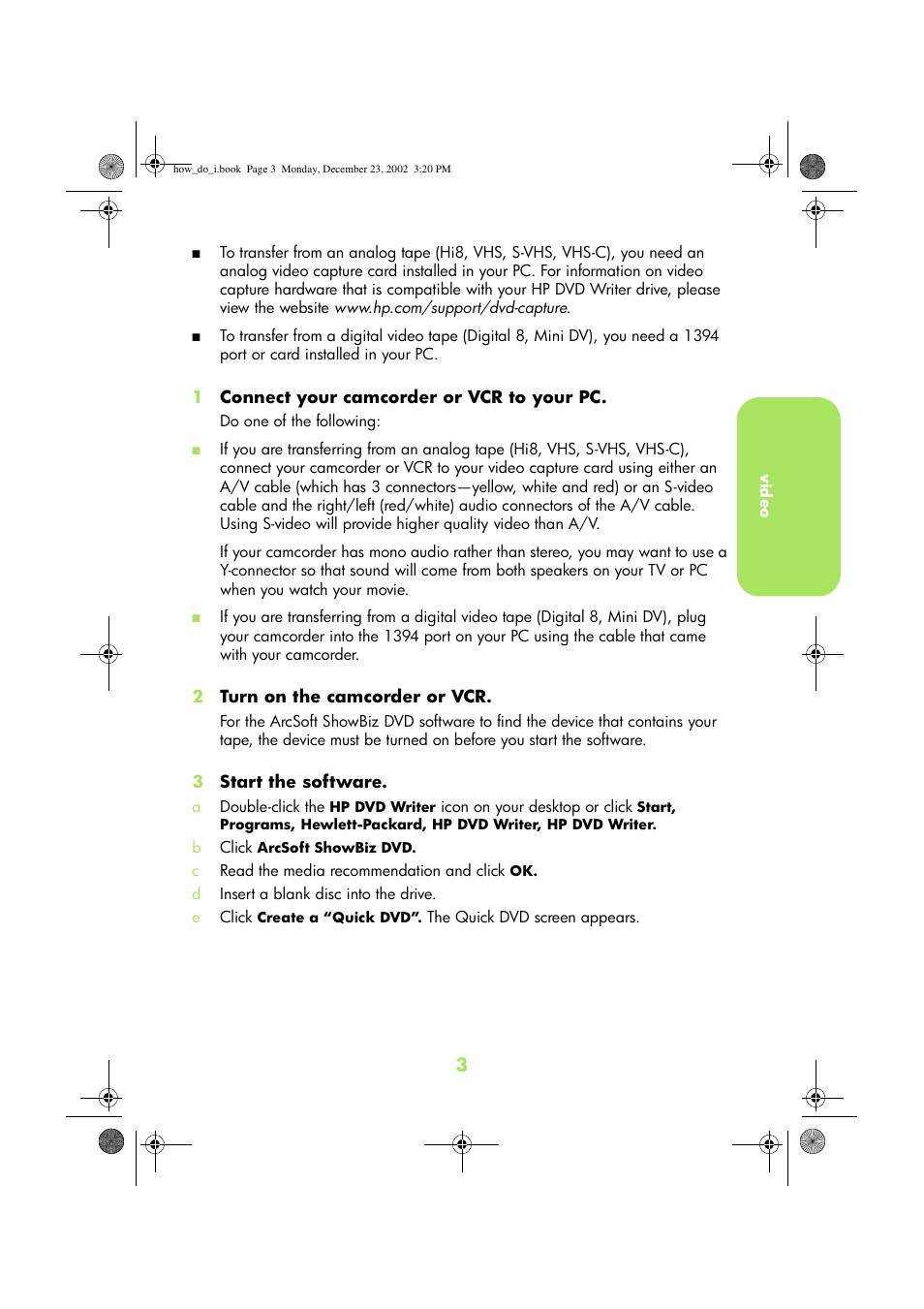 HP DVD-Writer dvd300e User Manual | Page 5 / 38