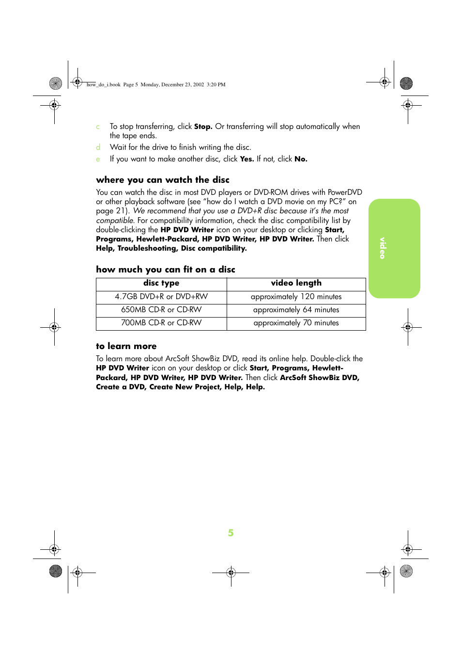 HP DVD-Writer dvd300e User Manual | Page 7 / 38