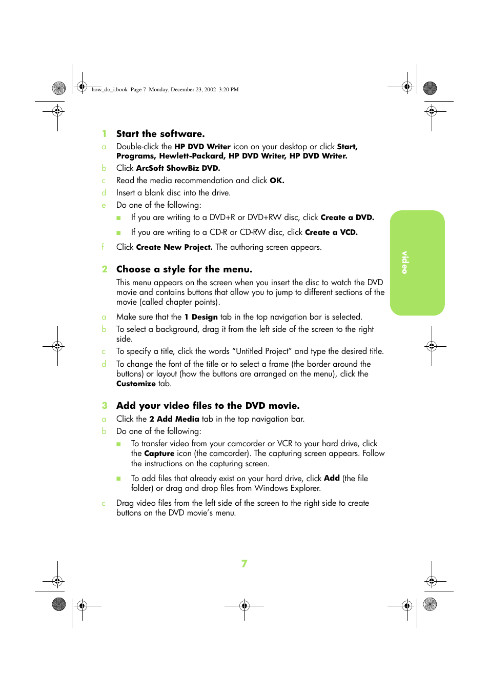 HP DVD-Writer dvd300e User Manual | Page 9 / 38