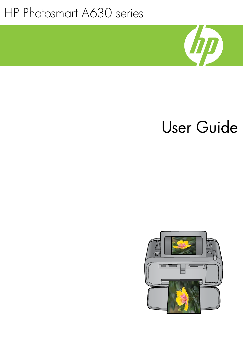 HP Photosmart A637 Compact Photo Printer User Manual | 98 pages