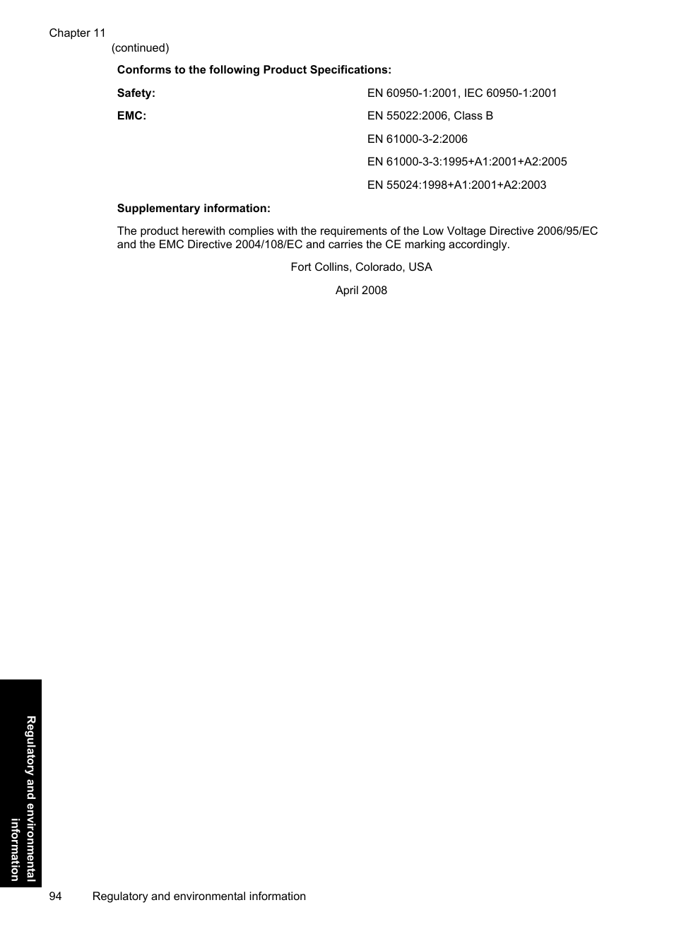 HP Photosmart A637 Compact Photo Printer User Manual | Page 96 / 98