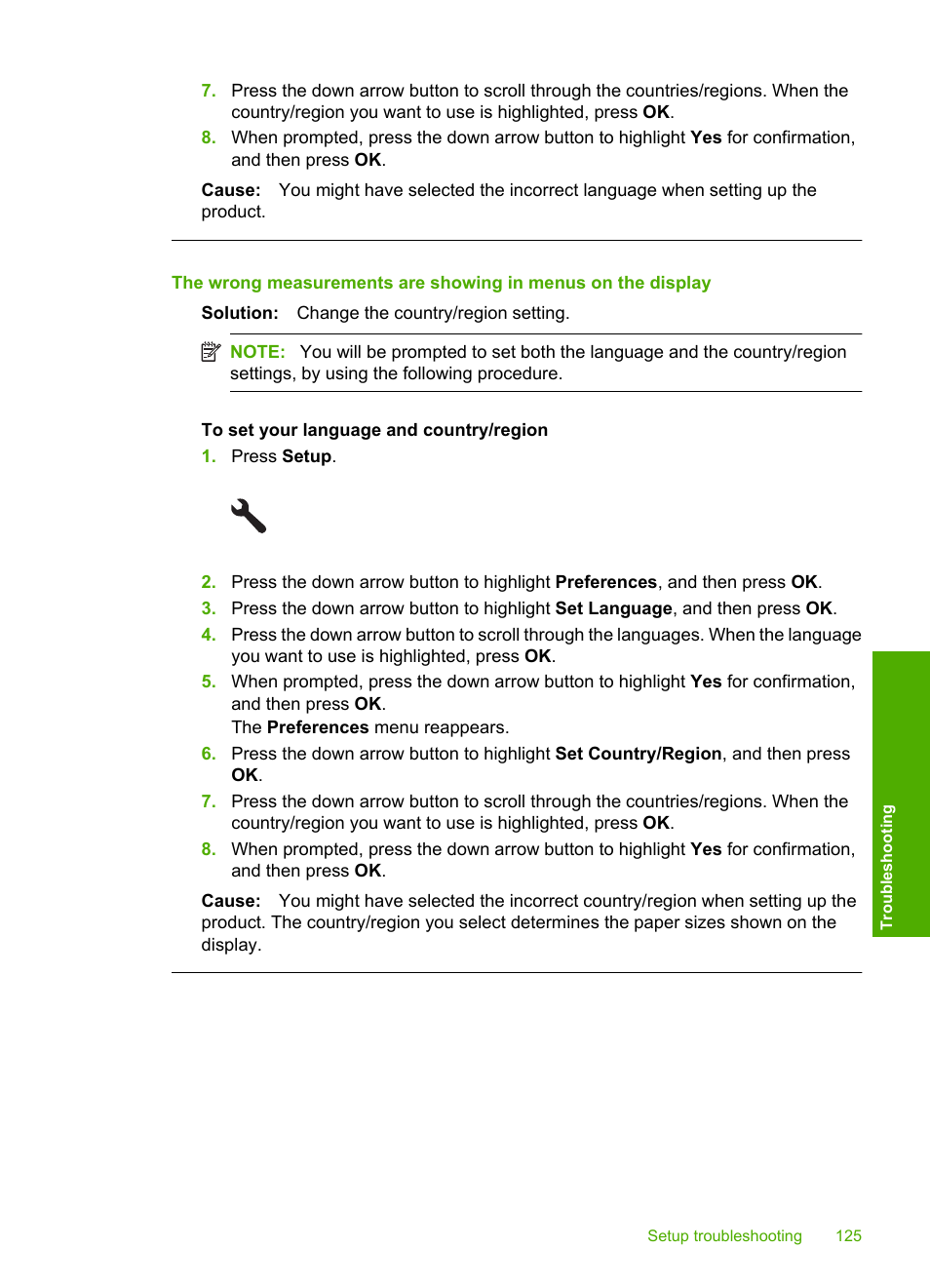 HP Photosmart C5580 All-in-One Printer User Manual | Page 128 / 292