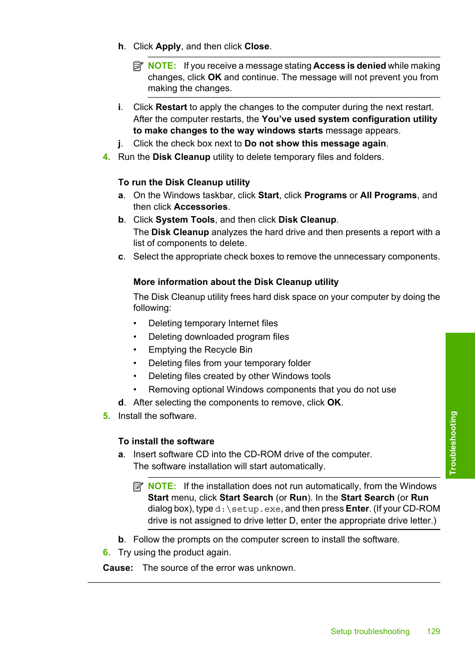 HP Photosmart C5580 All-in-One Printer User Manual | Page 132 / 292