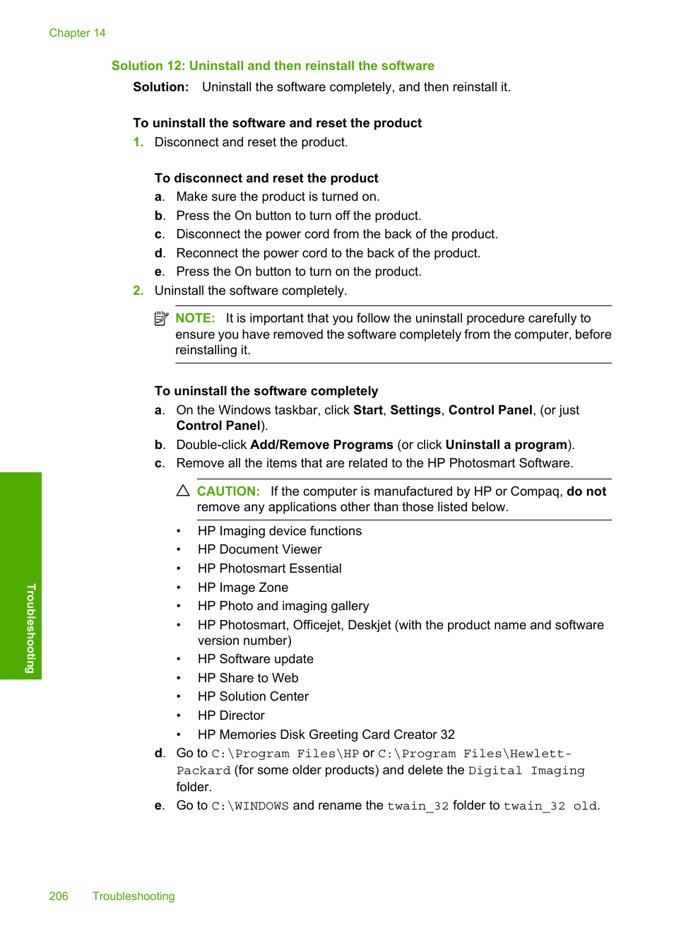 HP Photosmart C5580 All-in-One Printer User Manual | Page 209 / 292