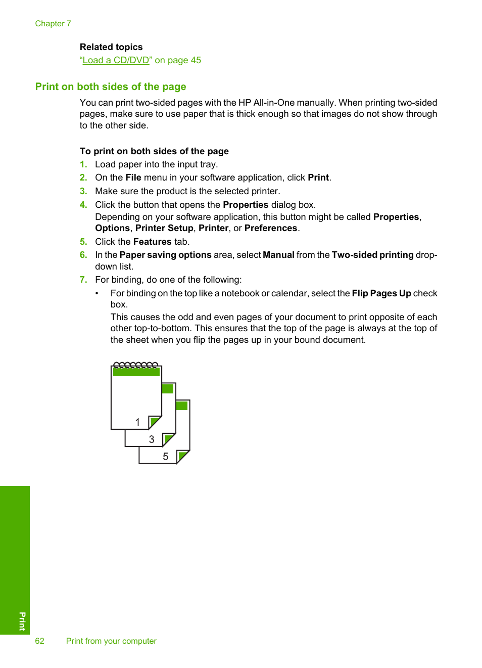 HP Photosmart C5580 All-in-One Printer User Manual | Page 65 / 292