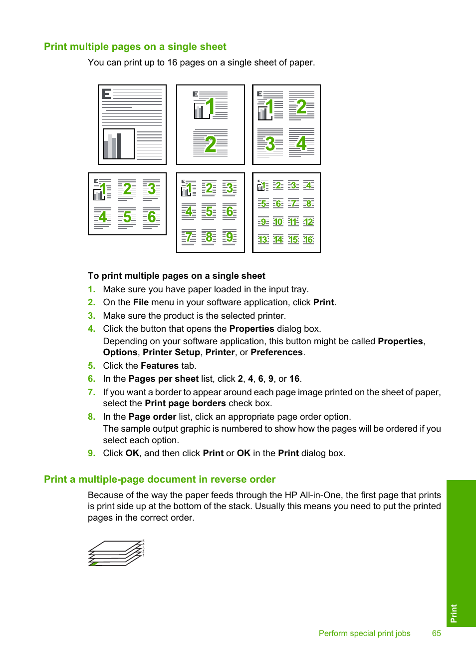 HP Photosmart C5580 All-in-One Printer User Manual | Page 68 / 292