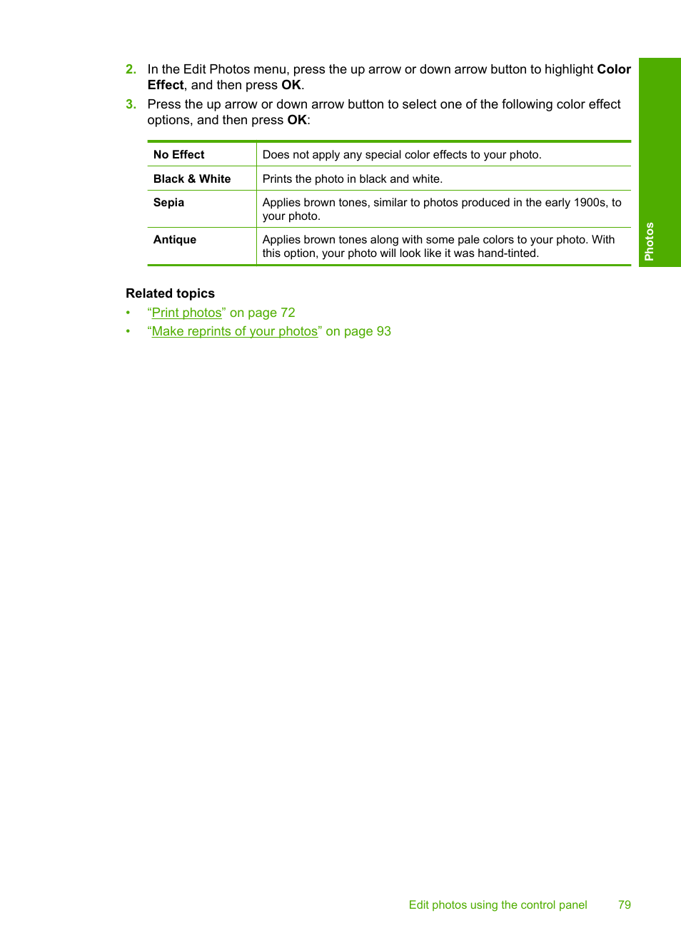HP Photosmart C5580 All-in-One Printer User Manual | Page 82 / 292