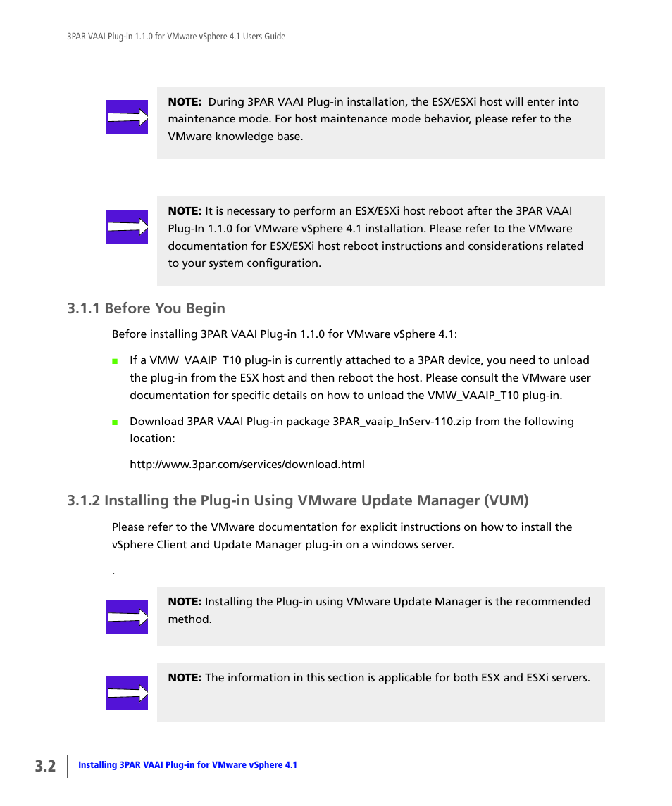 1 before you begin, Before you begin | HP 3PAR Solutions Software for vSphere User Manual | Page 18 / 44