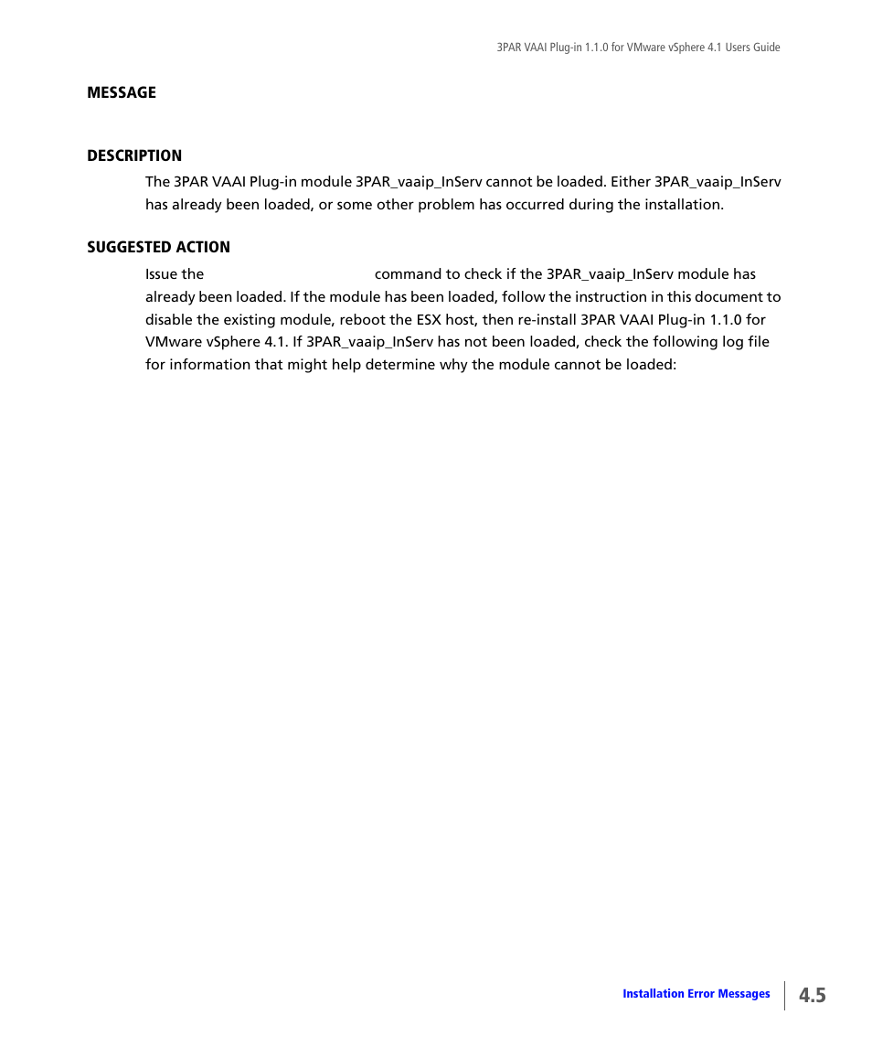 HP 3PAR Solutions Software for vSphere User Manual | Page 31 / 44