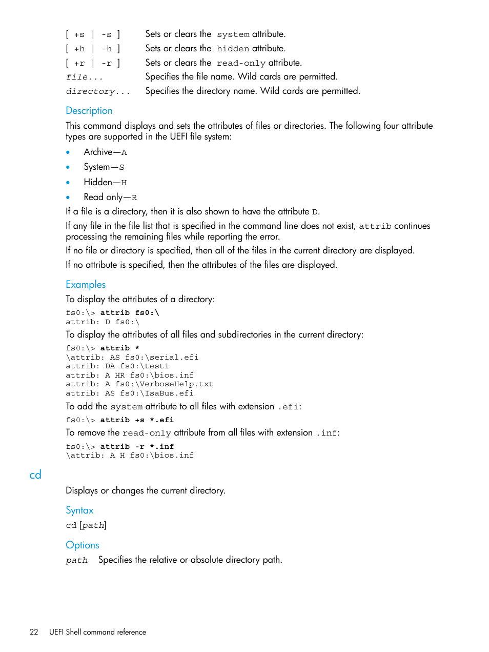 HP Unified Extensible Firmware Interface User Manual | Page 22 / 79