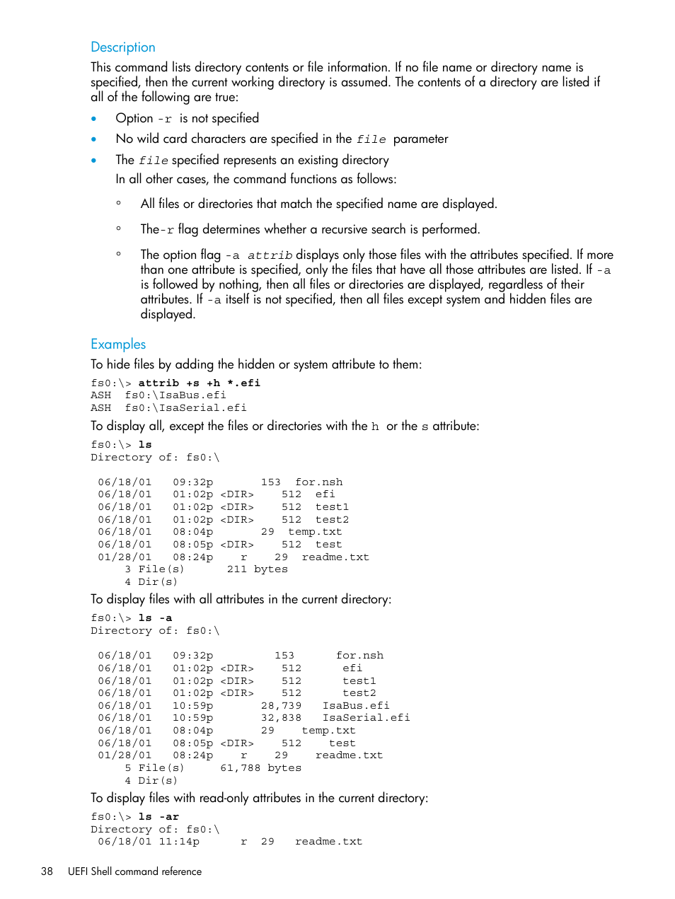 HP Unified Extensible Firmware Interface User Manual | Page 38 / 79