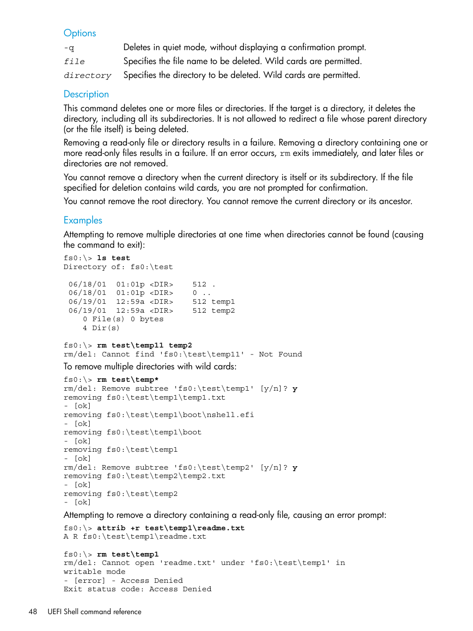 HP Unified Extensible Firmware Interface User Manual | Page 48 / 79