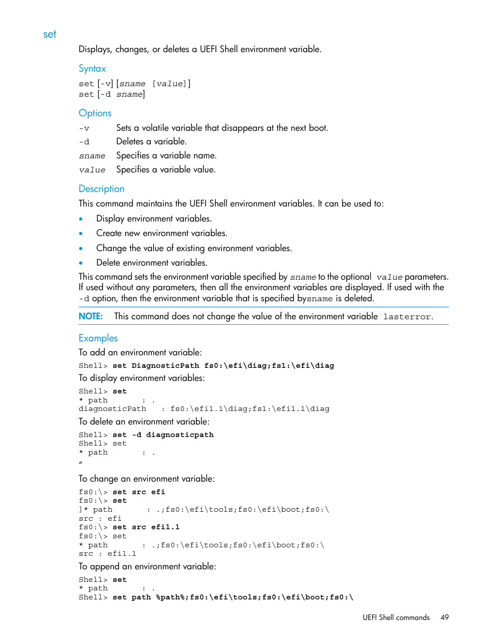 HP Unified Extensible Firmware Interface User Manual | Page 49 / 79