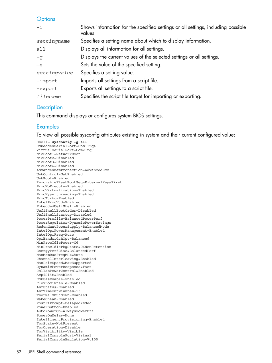 HP Unified Extensible Firmware Interface User Manual | Page 52 / 79