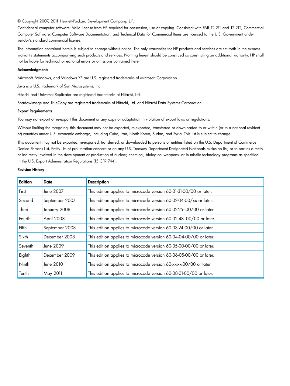 HP StorageWorks XP Remote Web Console Software User Manual | Page 2 / 80