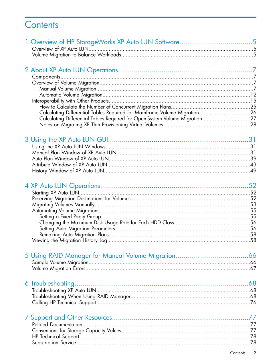 HP StorageWorks XP Remote Web Console Software User Manual | Page 3 / 80