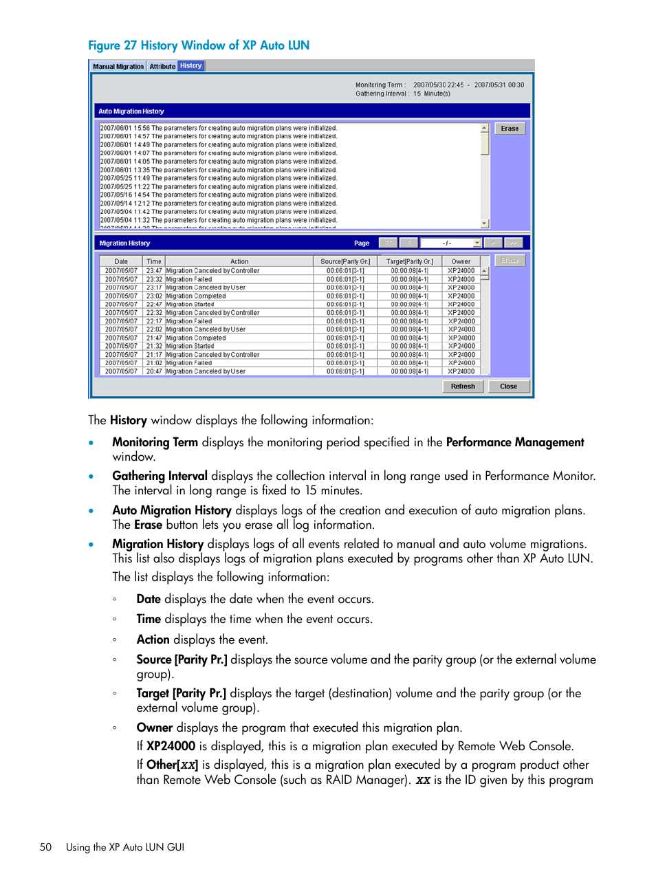 HP StorageWorks XP Remote Web Console Software User Manual | Page 50 / 80