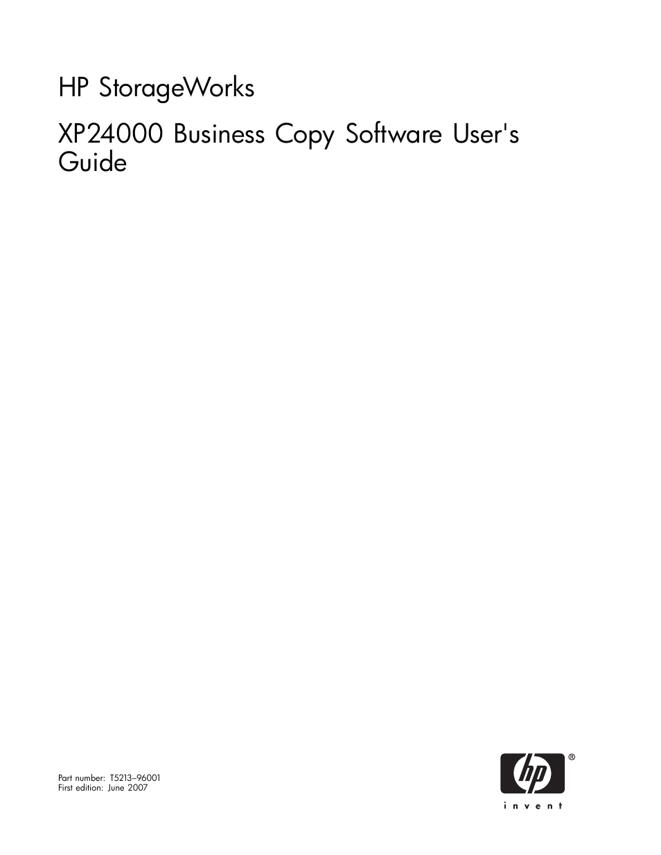 HP StorageWorks XP Remote Web Console Software User Manual | 96 pages