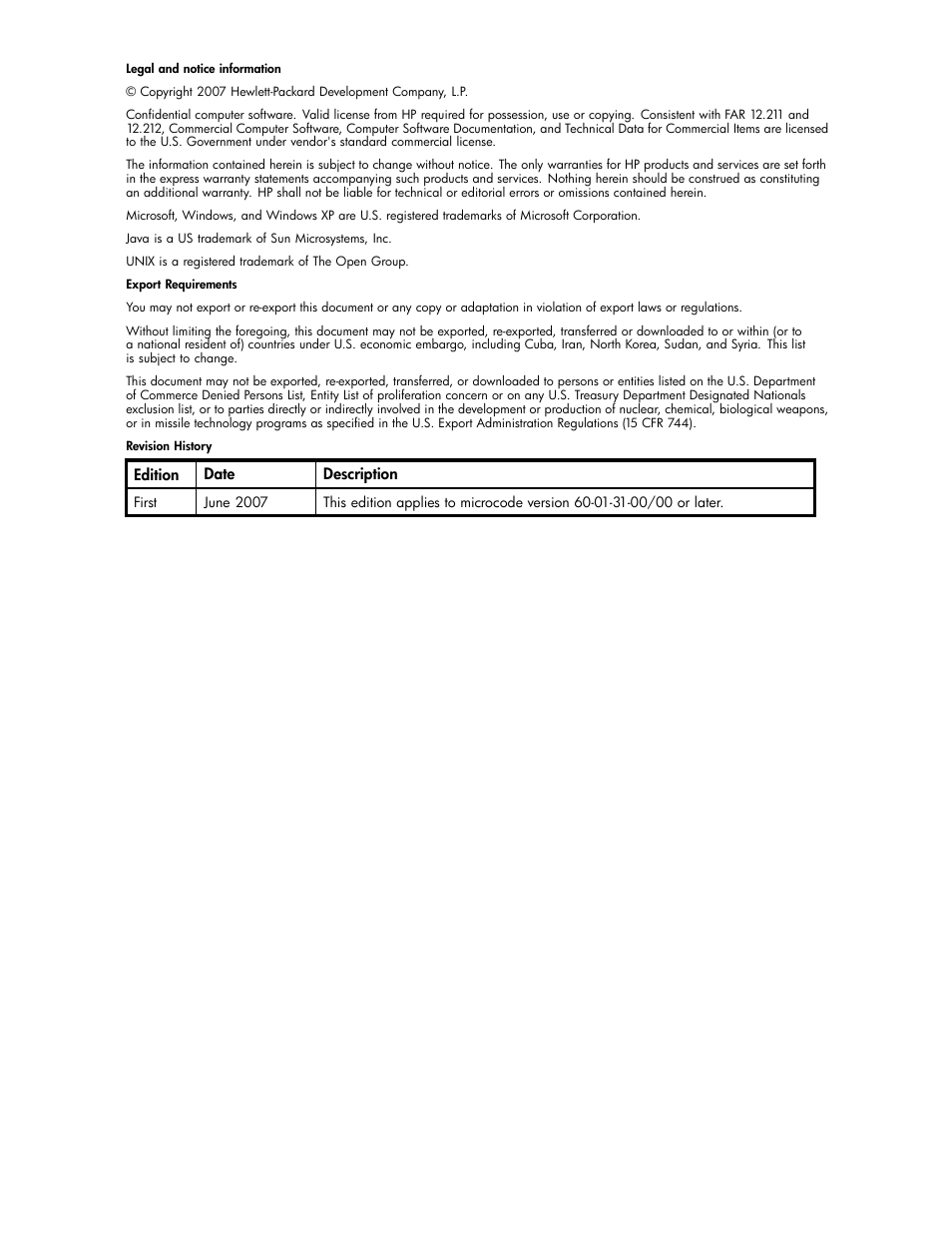 HP StorageWorks XP Remote Web Console Software User Manual | Page 2 / 96