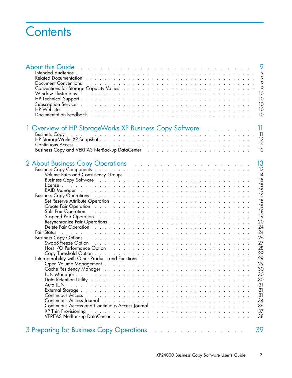 HP StorageWorks XP Remote Web Console Software User Manual | Page 3 / 96