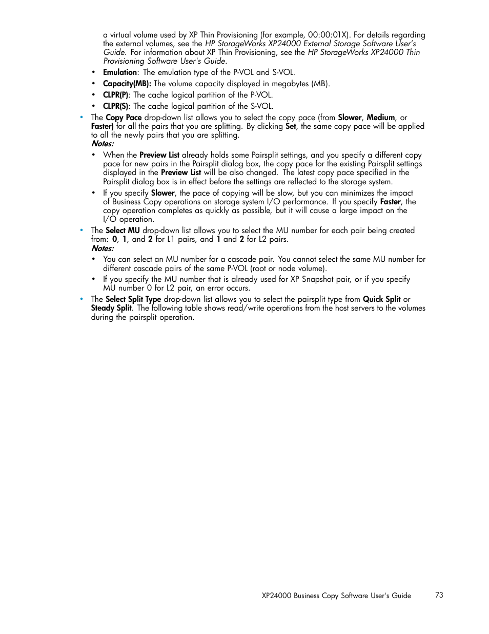 HP StorageWorks XP Remote Web Console Software User Manual | Page 73 / 96