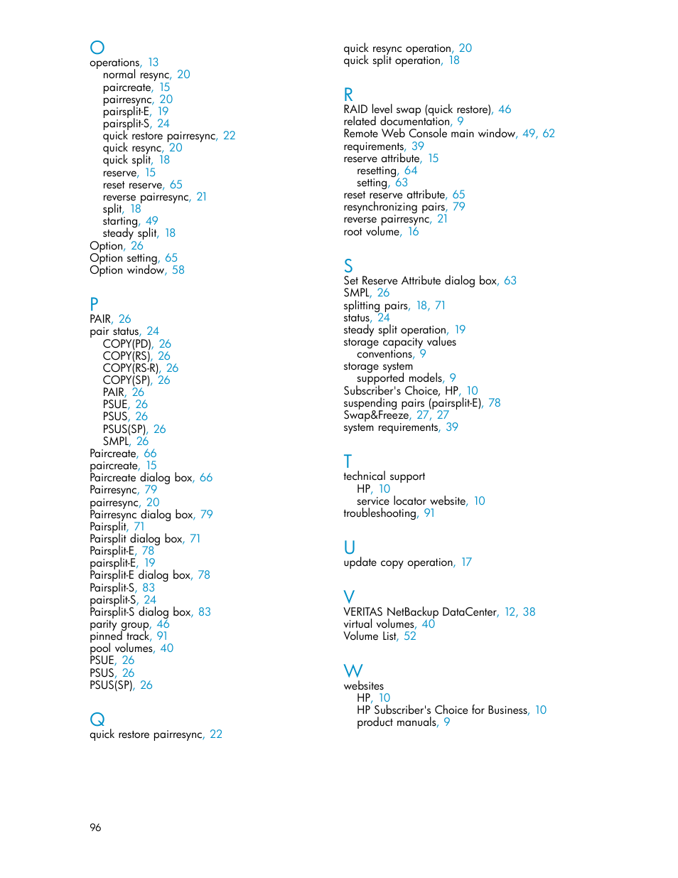 HP StorageWorks XP Remote Web Console Software User Manual | Page 96 / 96