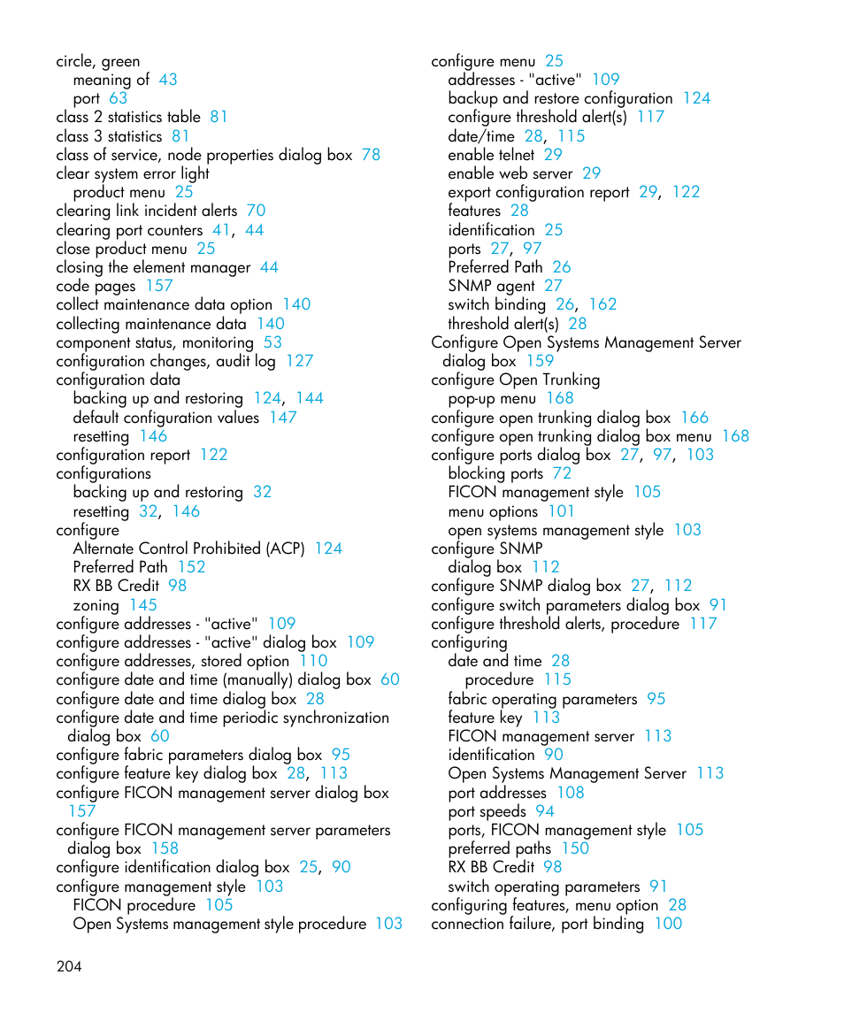 HP StorageWorks 2.64 Director Switch User Manual | Page 204 / 216