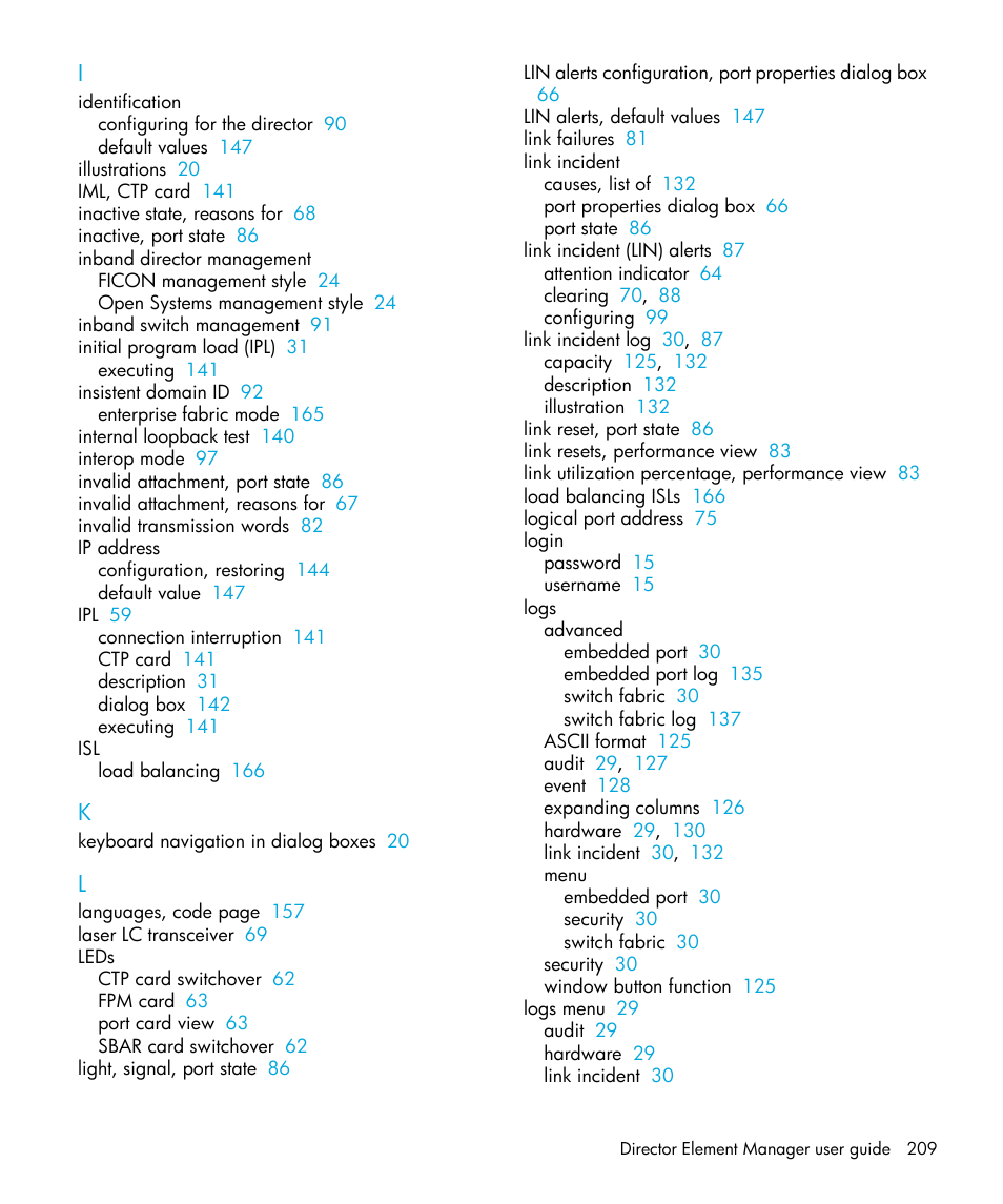 HP StorageWorks 2.64 Director Switch User Manual | Page 209 / 216