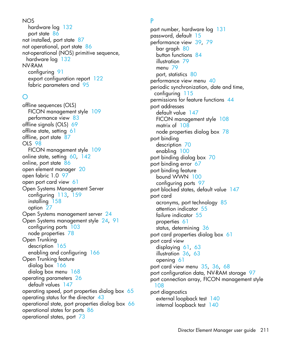 HP StorageWorks 2.64 Director Switch User Manual | Page 211 / 216