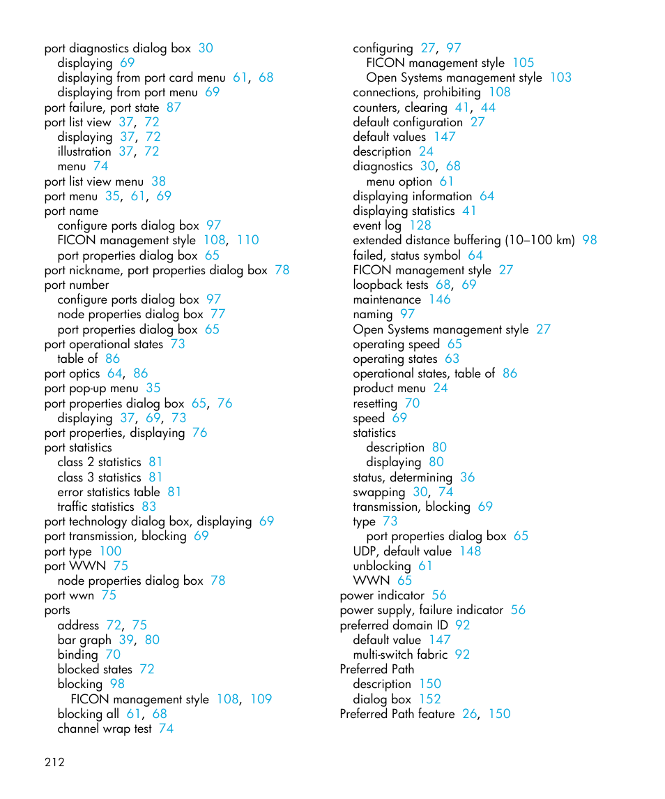 HP StorageWorks 2.64 Director Switch User Manual | Page 212 / 216