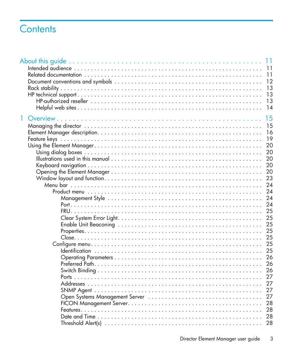 HP StorageWorks 2.64 Director Switch User Manual | Page 3 / 216
