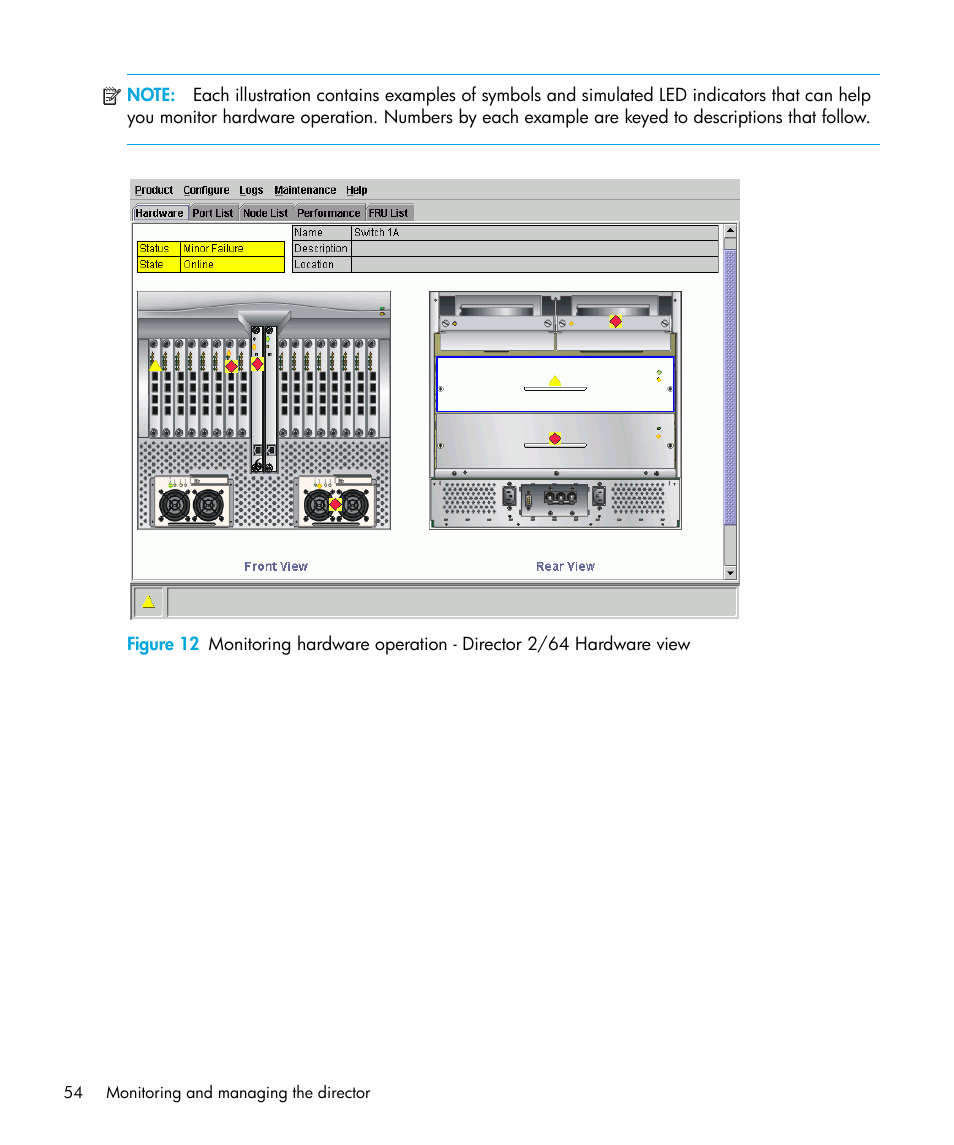 Figure 12 | HP StorageWorks 2.64 Director Switch User Manual | Page 54 / 216