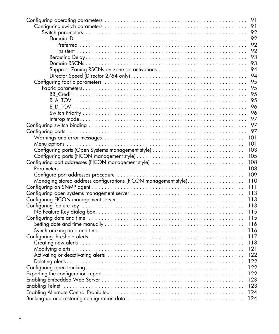 HP StorageWorks 2.64 Director Switch User Manual | Page 6 / 216