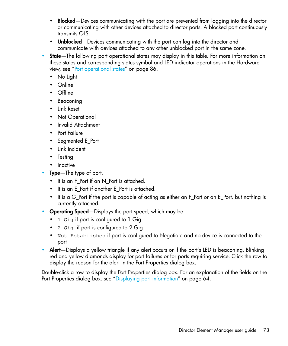 HP StorageWorks 2.64 Director Switch User Manual | Page 73 / 216
