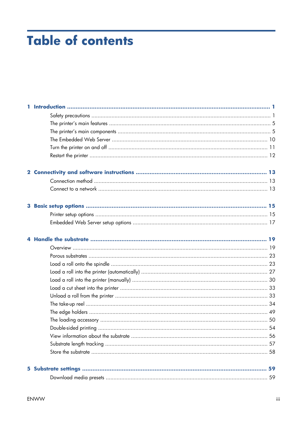 HP Latex 210 Printer User Manual | Page 3 / 95