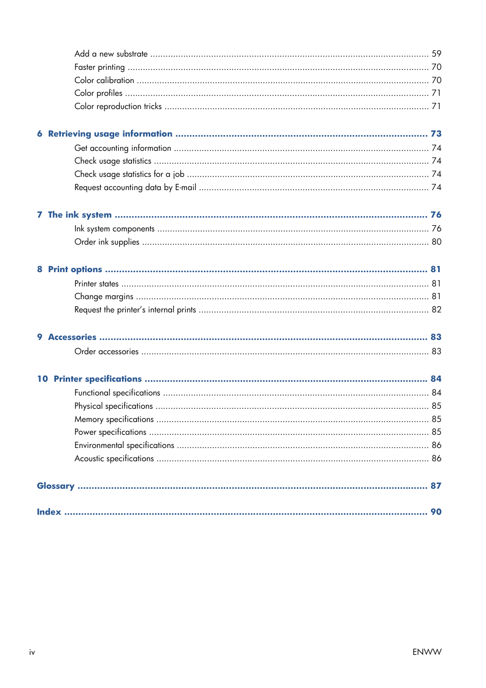 HP Latex 210 Printer User Manual | Page 4 / 95