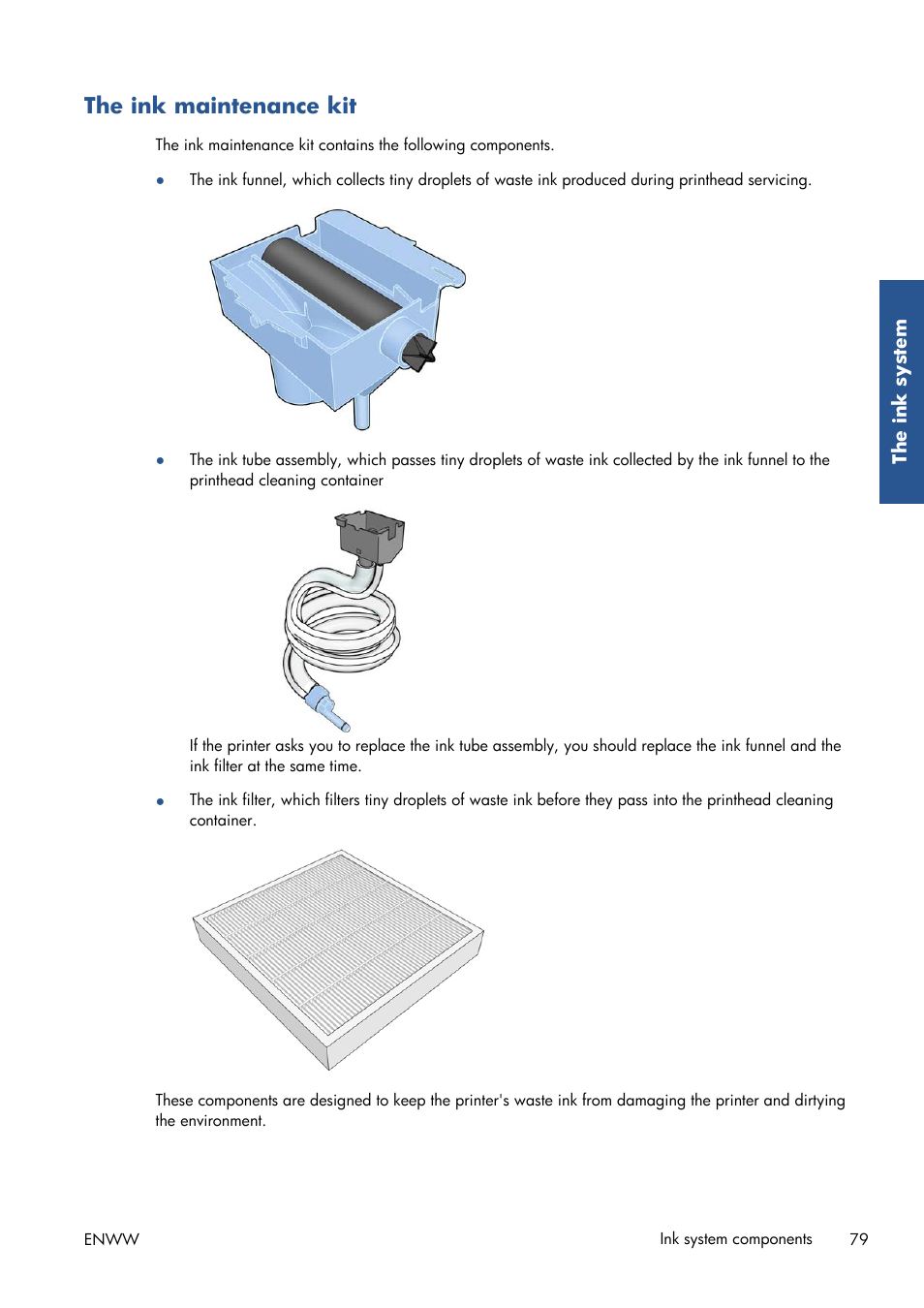 The ink maintenance kit | HP Latex 210 Printer User Manual | Page 83 / 95