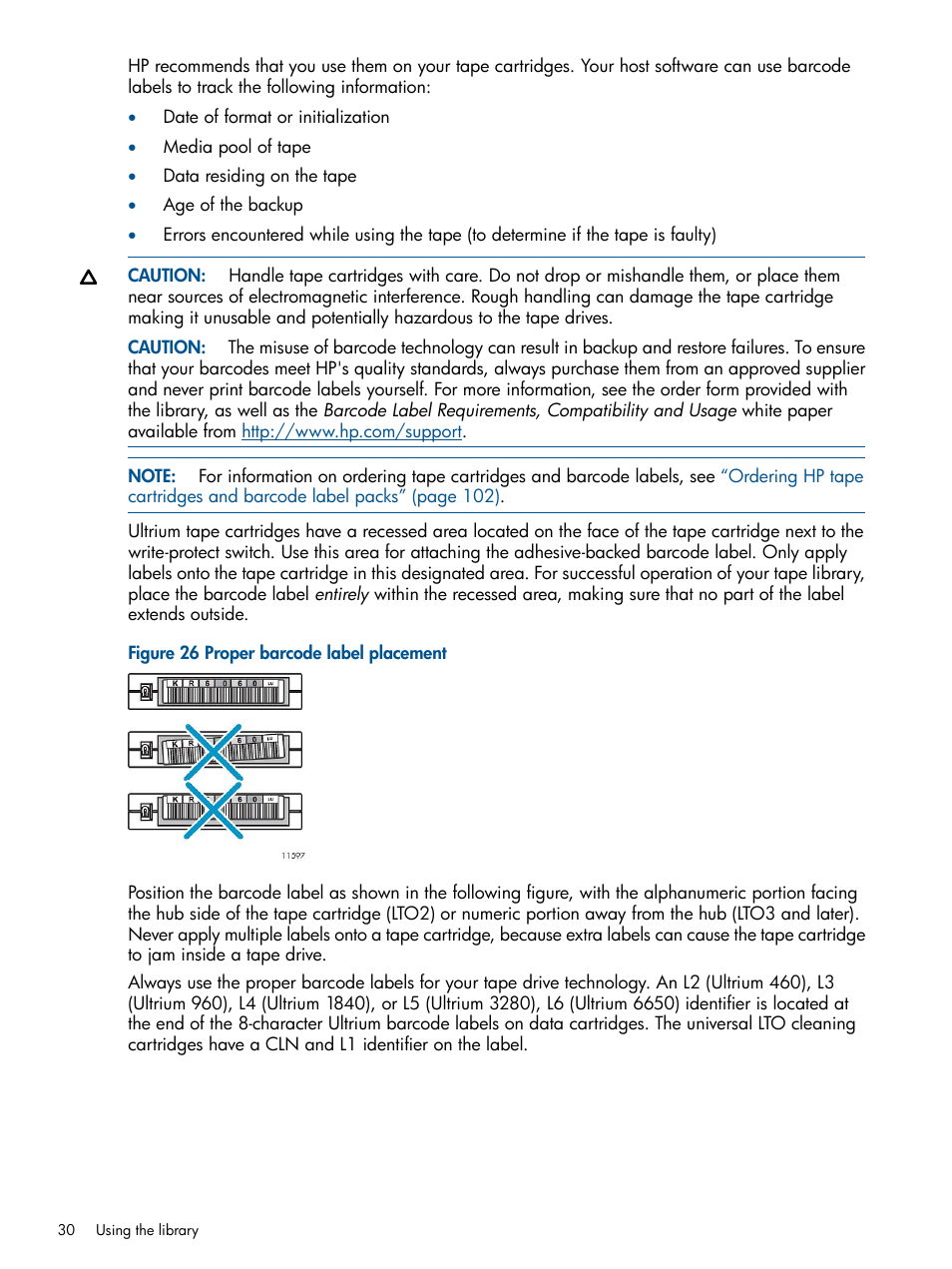 HP EML E-series Tape Libraries User Manual | Page 30 / 112