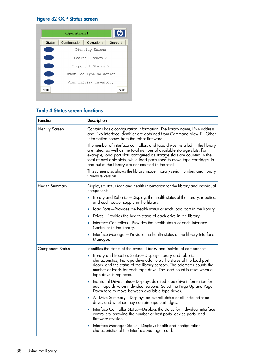 HP EML E-series Tape Libraries User Manual | Page 38 / 112