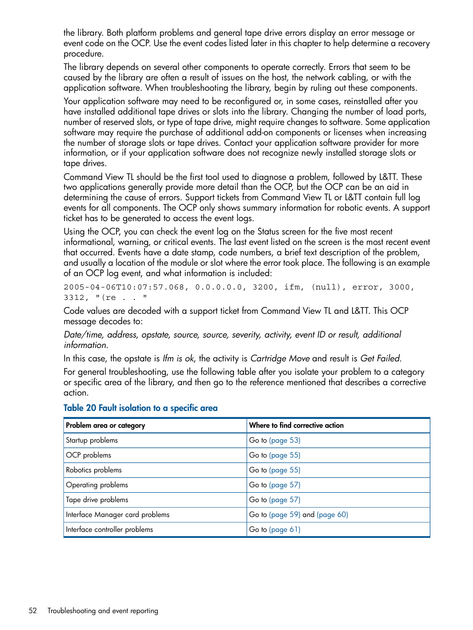 HP EML E-series Tape Libraries User Manual | Page 52 / 112