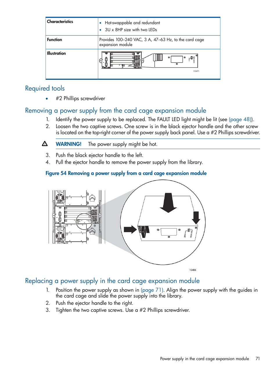 Required tools | HP EML E-series Tape Libraries User Manual | Page 71 / 112