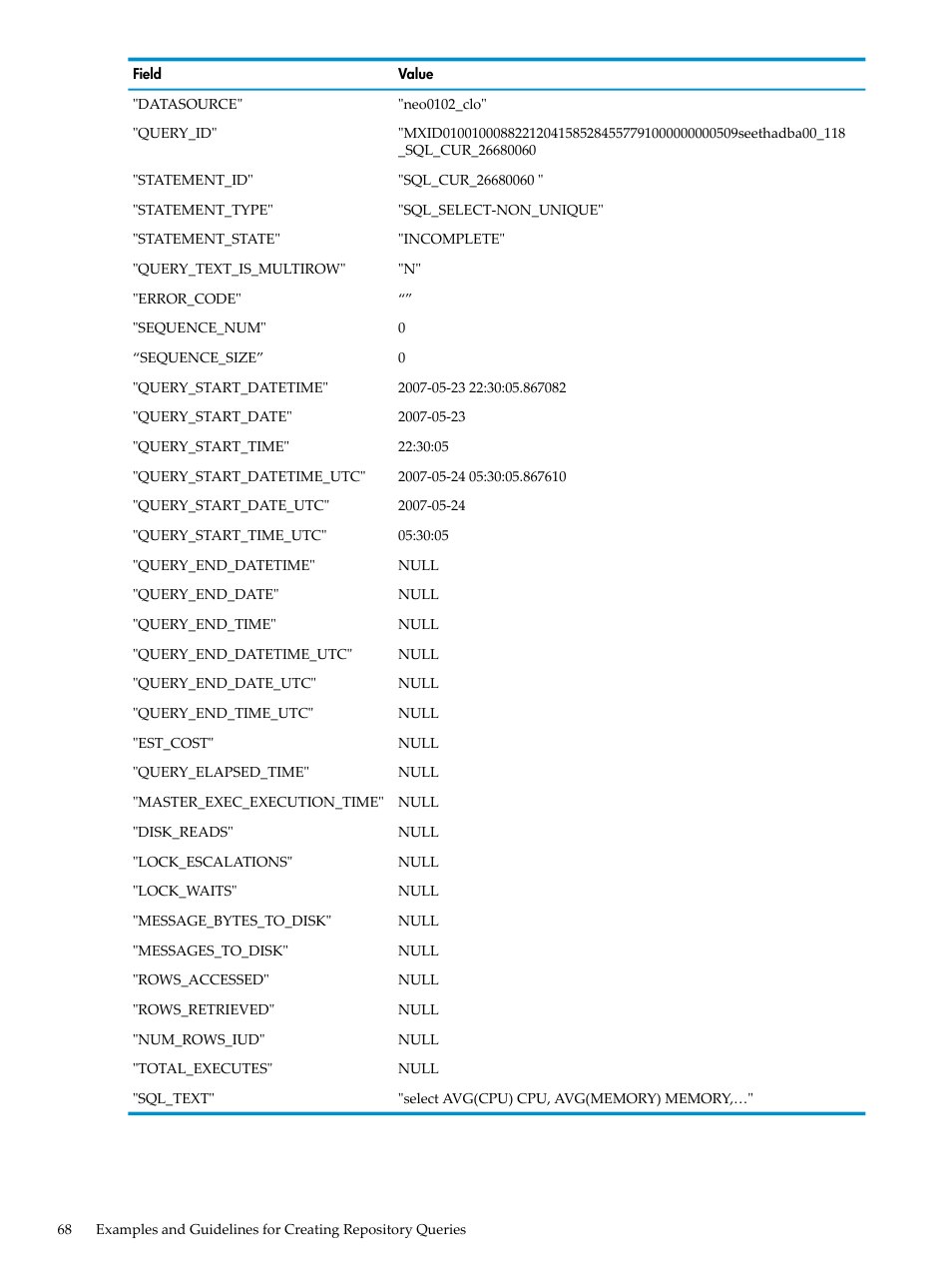 HP Neoview Release 2.4 Software User Manual | Page 68 / 78