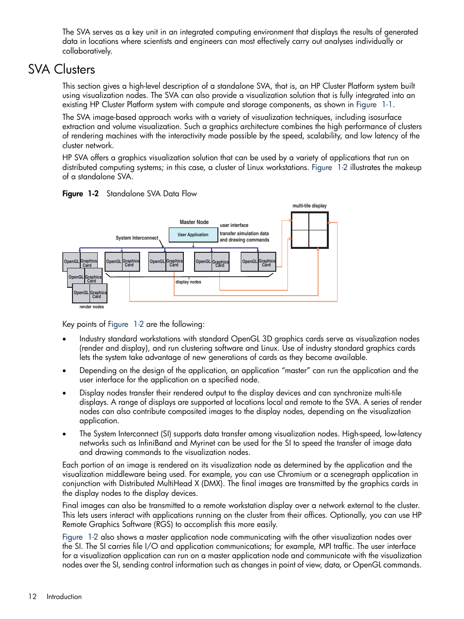 Sva clusters, 2 standalone sva data flow | HP Scalable Visualization Array Software User Manual | Page 12 / 48