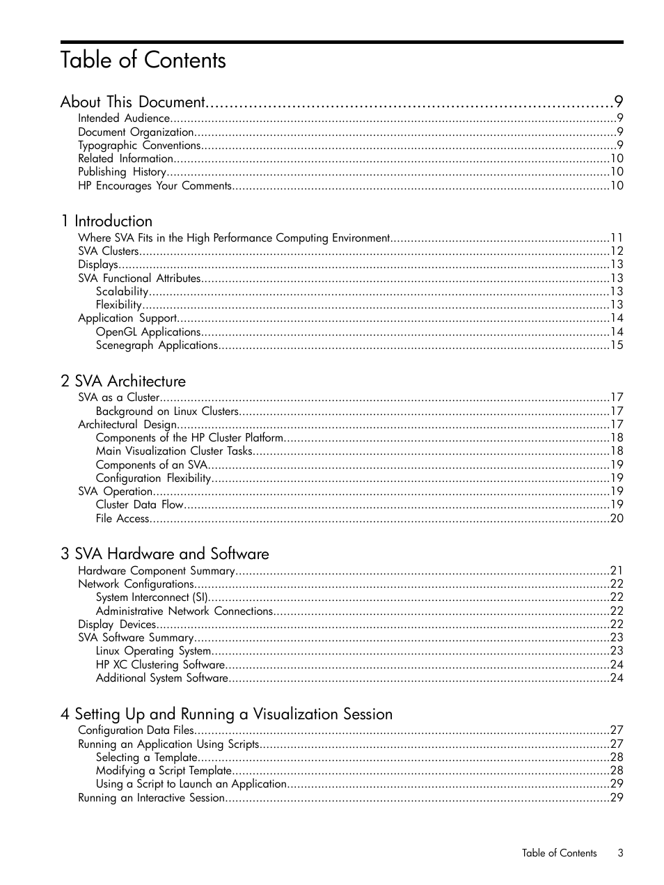 HP Scalable Visualization Array Software User Manual | Page 3 / 48