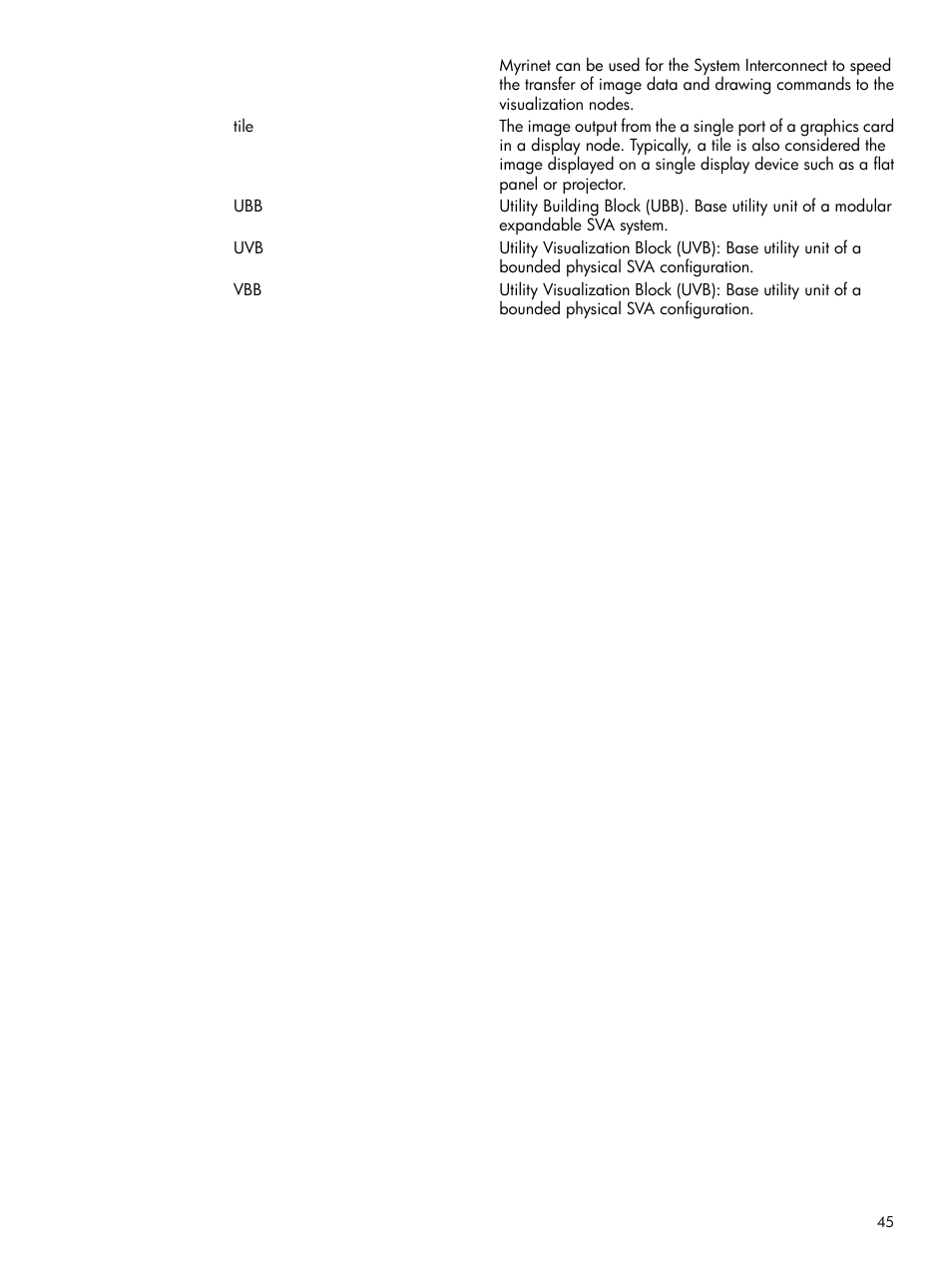 HP Scalable Visualization Array Software User Manual | Page 45 / 48