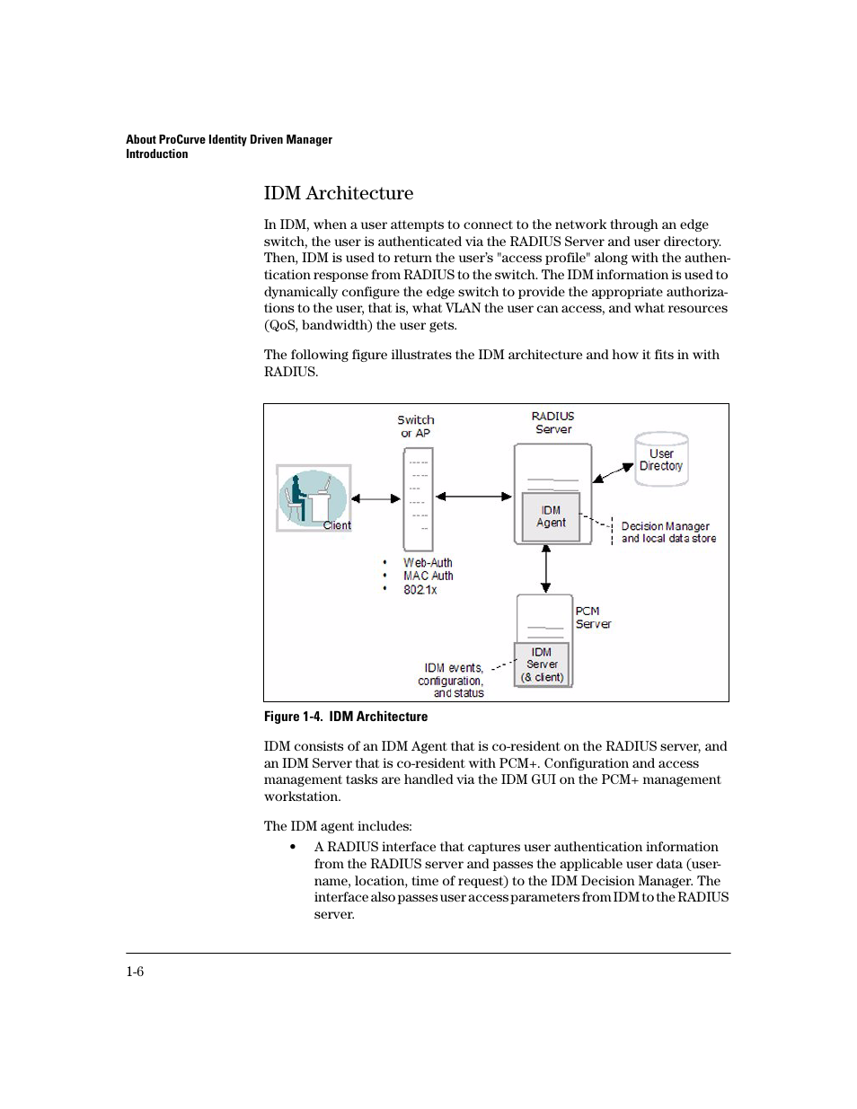 Idm architecture, Idm architecture -6 | HP Identity Driven Manager Software Series User Manual | Page 12 / 200