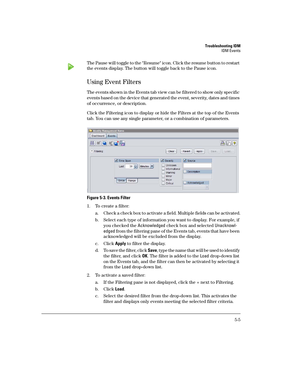 Using event filters, Using event filters -5 | HP Identity Driven Manager Software Series User Manual | Page 173 / 200