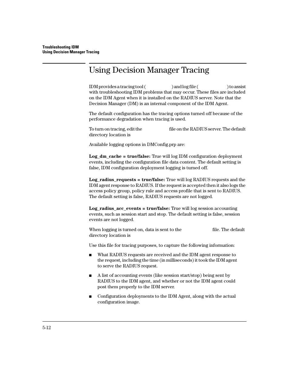 Using decision manager tracing | HP Identity Driven Manager Software Series User Manual | Page 180 / 200